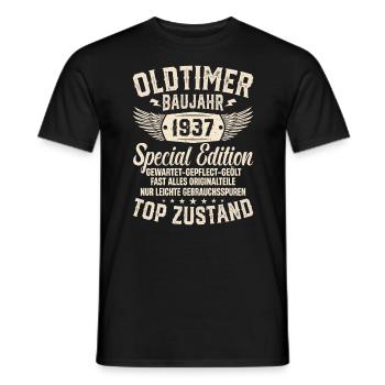 Klassischer Schatz '37 - Zeitloser Glanz - Männer T-Shirt - Schwarz - Vorne - AI Model Male 178 light (178cm)
