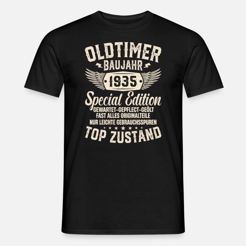 1935 Oldtimer Geschenkidee - Männer T-Shirt - Schwarz
