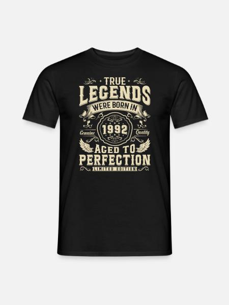 Legendary: Born 1992 - Men's T-Shirt - black