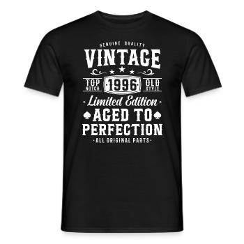 Retro Birthday Surprise '96 - Men's T-Shirt - black - Front - AI Model Male 178 light (178cm)