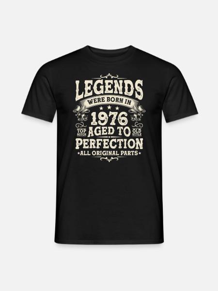 Legendary 1976 Birthday Present - Men's T-Shirt - black