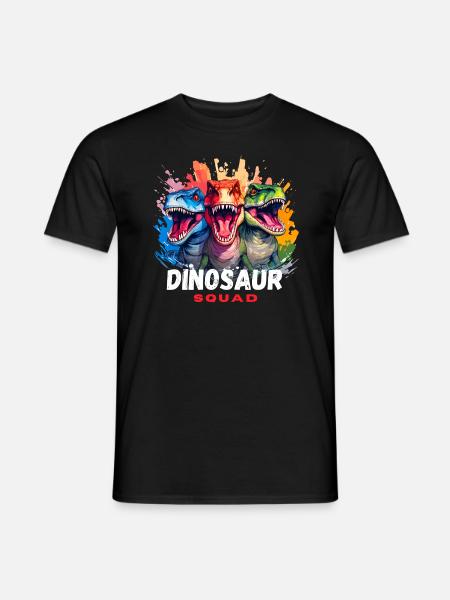 Dinosaur Squad - Männer T-Shirt - Schwarz