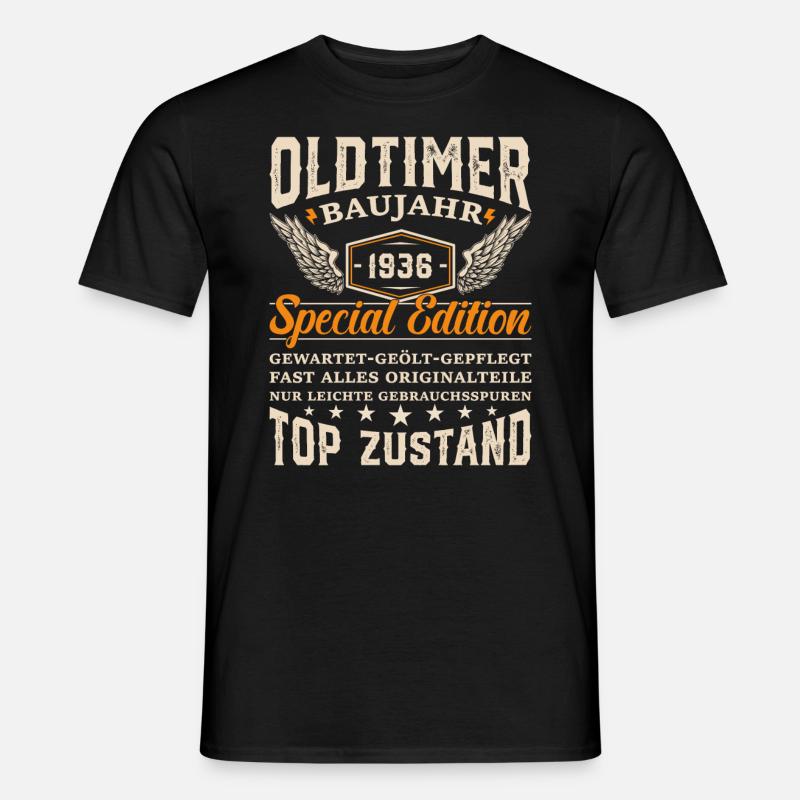 1936 Oldtimer Geschenk - Männer T-Shirt - Schwarz