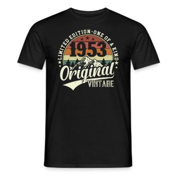 Millésime 1953 légendaire - T-shirt homme - noir - Devant - AI Model Male 178 light (178cm)