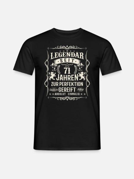 71 Jahre Perfektion - Männer T-Shirt - Schwarz