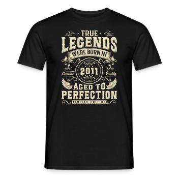 Vintage Legends 2011 Cadeau - T-shirt homme - noir - Devant - AI Model Male 178 light (178cm)