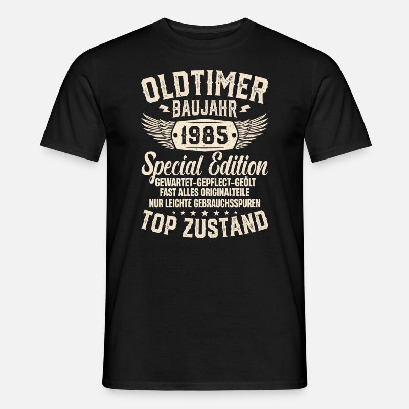 Vintage Schatz '85 - Zeitlos beschenken - Männer T-Shirt - Schwarz