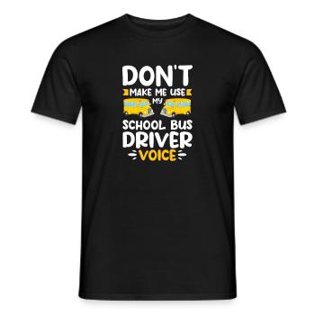 Bus Driver Bus Driver Bus Schuhlbus Gift - Men's T-Shirt - black - Front - AI Model Male 178 light (178cm)
