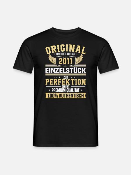 Einzigartiges 2011er Geschenk - Männer T-Shirt - Schwarz