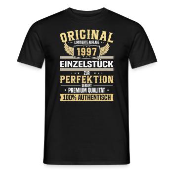 Vintage Geburtstagsgeschenk 26/27, Limitiert '97 - T-shirt homme - noir - Devant - AI Model Male 178 light (178cm)