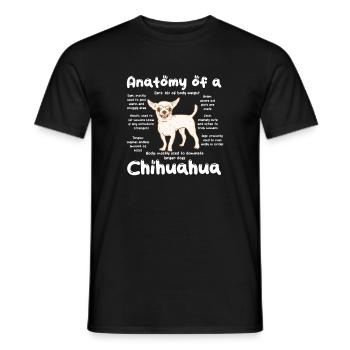 Chihuahua chien chien école chien propriétaire cadeau - T-shirt homme - noir - Devant - AI Model Male 178 light (178cm)