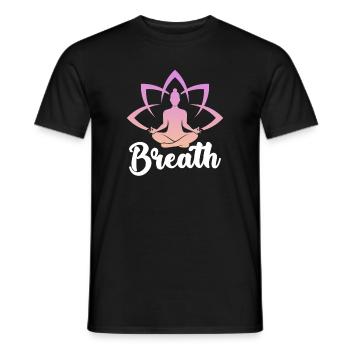 Méditation méditer Zen Yoga cadeau - T-shirt homme - noir - Devant - AI Model Male 178 light (178cm)