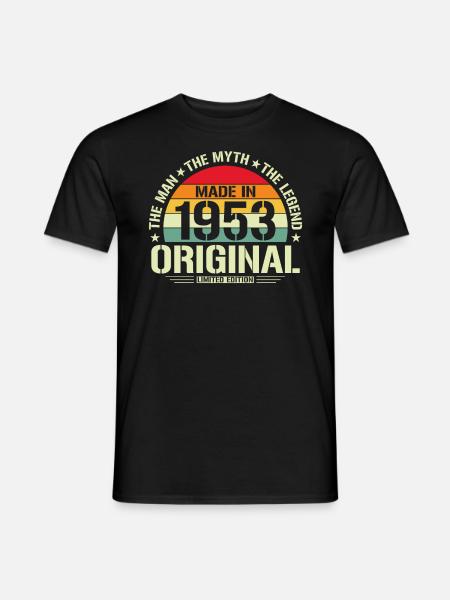 1953 Birthday Legend - Men's T-Shirt - black