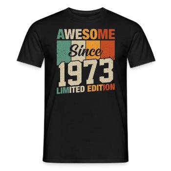 Vintage 50/51 Geburtstag 1973 Fantastisch - Männer T-Shirt - Schwarz - Vorne - AI Model Male 178 light (178cm)