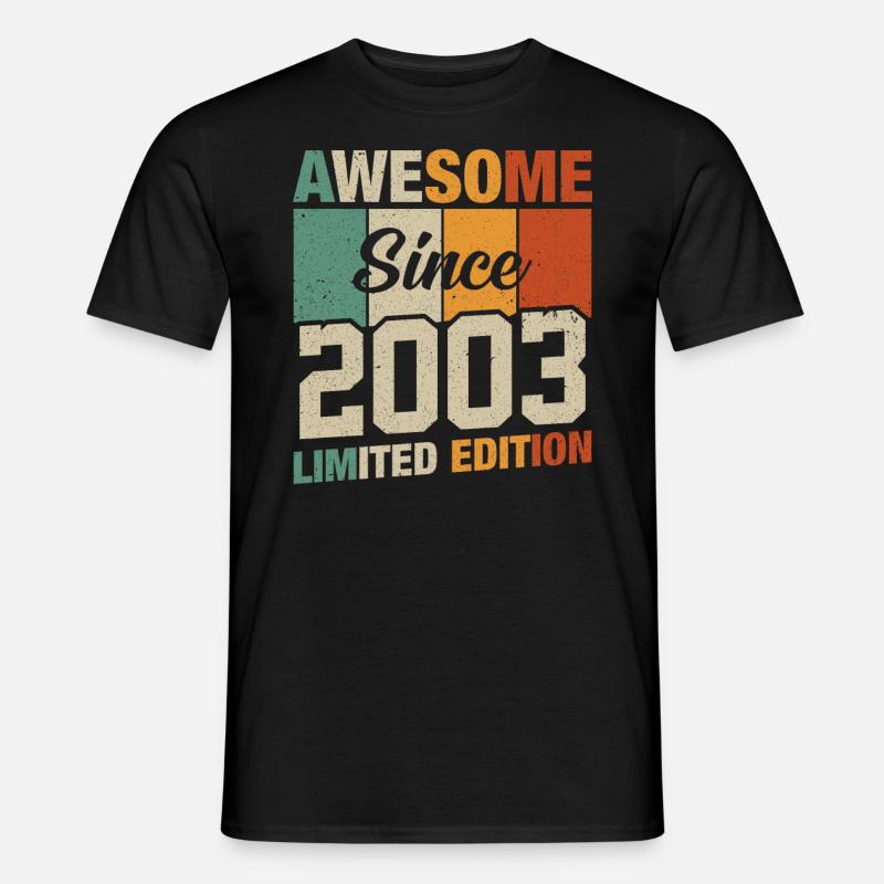 Millésime Anniversaire 20/21 ans - T-shirt homme - noir