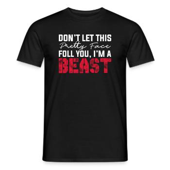 Wrestling Wrestler Fight Wrestling Ringer Gift - Men's T-Shirt - black - Front - AI Model Male 178 light (178cm)