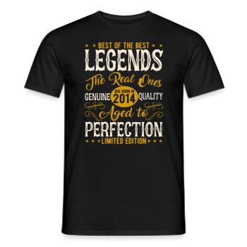 Legendär seit 2014 - Männer T-Shirt - Schwarz - Vorne - AI Model Male 178 light (178cm)