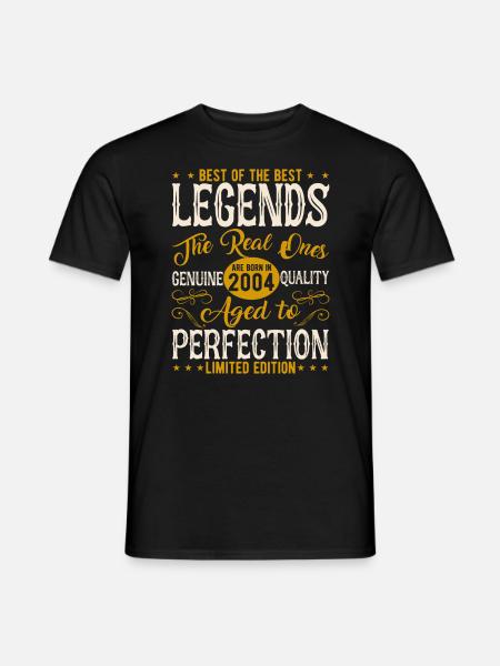 Cadeau Millésime 2004 - T-shirt homme - noir