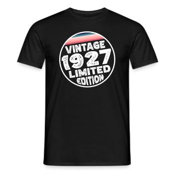 Limited Edition since 1927 Geburtstag Geschenk - Männer T-Shirt - Schwarz - Vorne - AI Model Male 178 light (178cm)