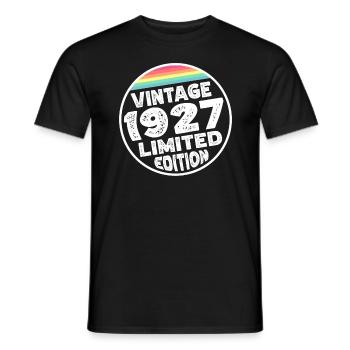 Limited Edition since 1927 Geburtstag Geschenk - Männer T-Shirt - Schwarz - Vorne - AI Model Male 178 light (178cm)
