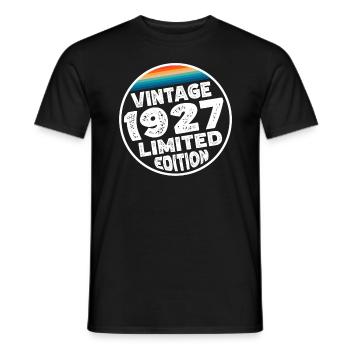 Limited Edition since 1927 Geburtstag Geschenk - Männer T-Shirt - Schwarz - Vorne - AI Model Male 178 light (178cm)