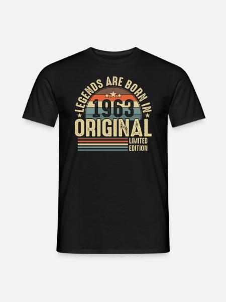 Legendäres 1963er Original - Männer T-Shirt - Schwarz