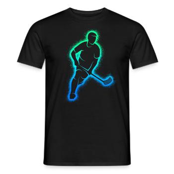 Floorball Innebandy Salibandy Garçons Floorball - T-shirt homme - noir - Devant - AI Model Male 178 light (178cm)