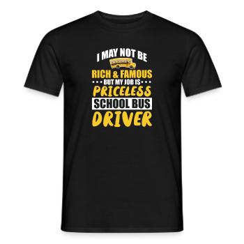 Bus Driver Bus Driver Bus Schuhlbus Gift - Men's T-Shirt - black - Front - AI Model Male 178 light (178cm)