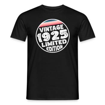 Limited Edition since 1925 Geburtstag Geschenk - Männer T-Shirt - Schwarz - Vorne - AI Model Male 178 light (178cm)