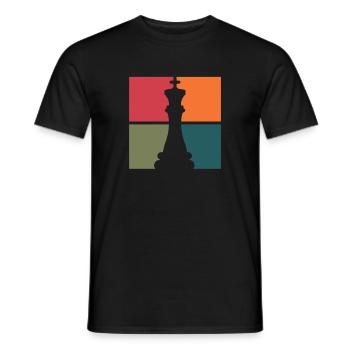 Chess Chessboard Checkmate Chess Player - Men's T-Shirt - black - Front - AI Model Male 178 light (178cm)