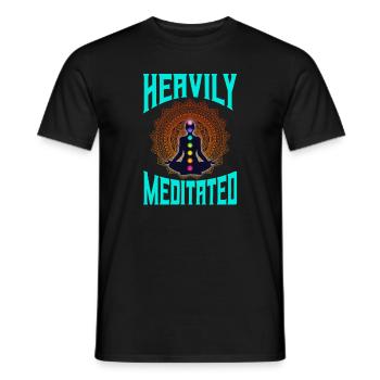 Méditation méditer Zen Yoga cadeau - T-shirt homme - noir - Devant - AI Model Male 178 light (178cm)