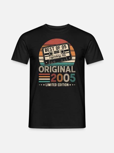 Millésime 2005 Anniversaire - T-shirt homme - noir