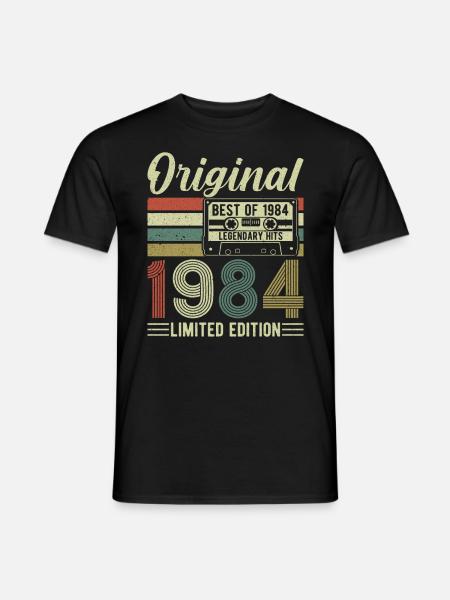 1984 - Legendary 40th Birthday - Men's T-Shirt - black
