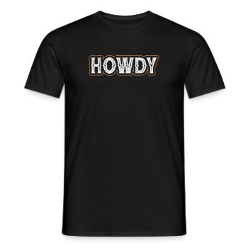 Cowboy - Männer T-Shirt - Schwarz - Vorne - AI Model Male 178 light (178cm)