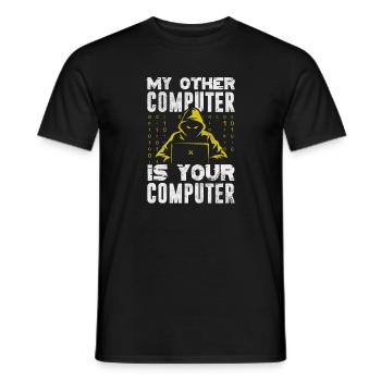 Hacker - Männer T-Shirt - Schwarz - Vorne - AI Model Male 178 light (178cm)