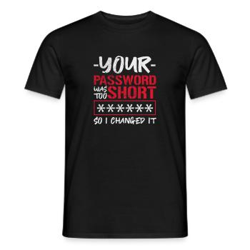 Hacker - Männer T-Shirt - Schwarz - Vorne - AI Model Male 178 light (178cm)