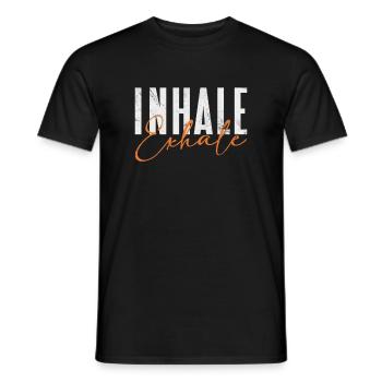 Meditation - Men's T-Shirt - black - Front - AI Model Male 178 light (178cm)