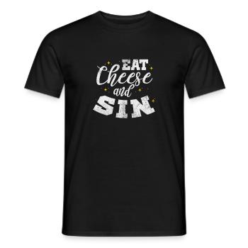 Fromage - T-shirt homme - noir - Devant - AI Model Male 178 light (178cm)