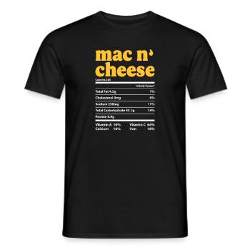 Gâteau au fromage Cheesecake Cadeau alimentaire - T-shirt homme - noir - Devant - AI Model Male 178 light (178cm)