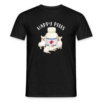 Chihuahua chien chien école chien propriétaire cadeau - T-shirt homme - noir - Devant - AI Model Male 178 light (178cm)