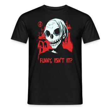 zombie médiéval effrayant drôle - T-shirt homme - noir - Devant - AI Model Male 178 light (178cm)