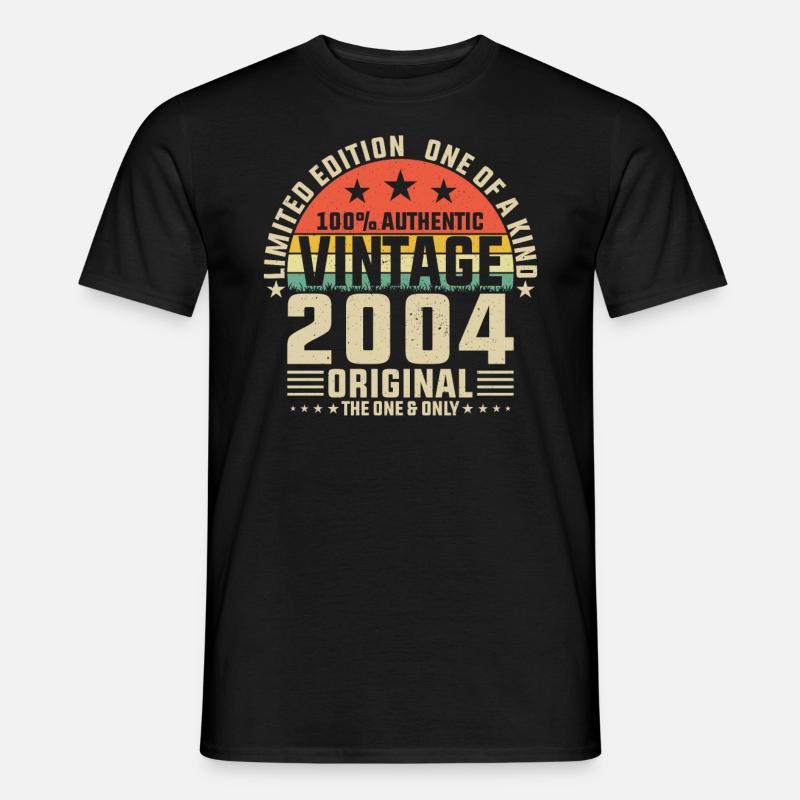2004 - Millésime Naissance - T-shirt homme - noir