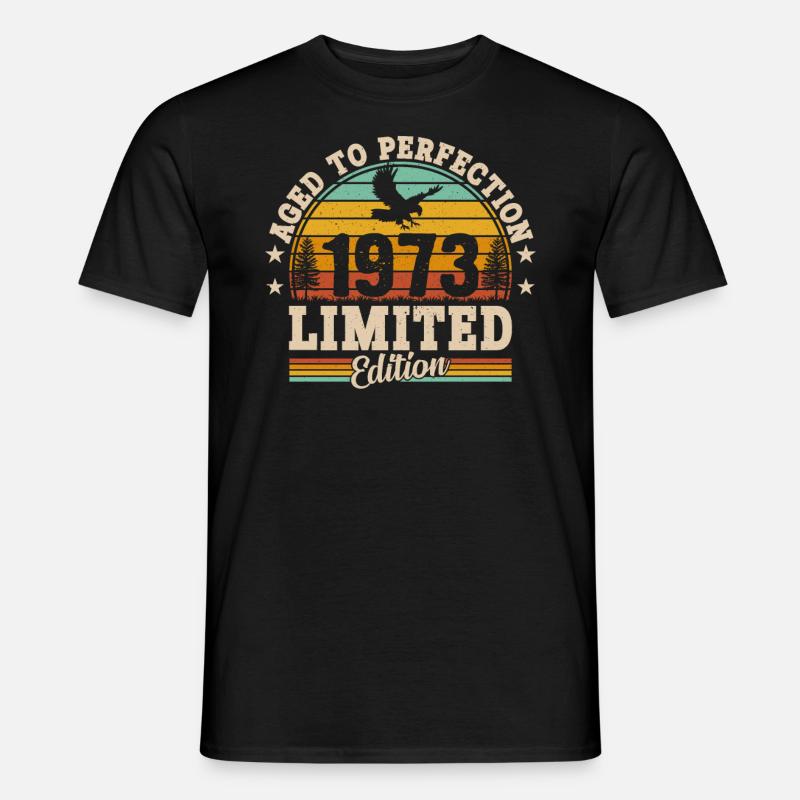 1973 Rétro Anniversaire - T-shirt homme - noir