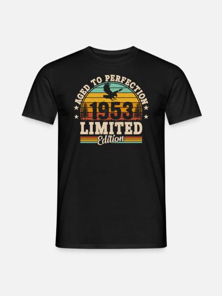 1953: Vintage 70th Birthday - Men's T-Shirt - black