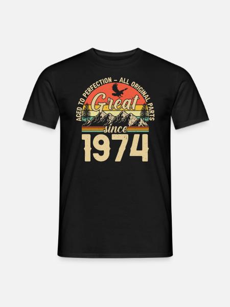 1974 - Legendary 50th Birthday - Men's T-Shirt - black