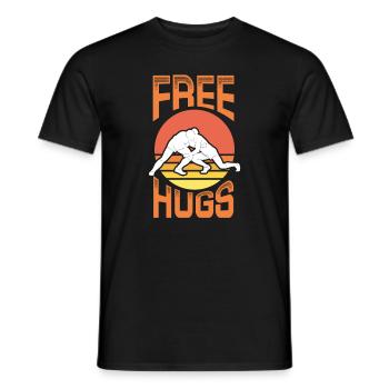 Wrestling Wrestler Fight Wrestling Ringer Gift - Men's T-Shirt - black - Front - AI Model Male 178 light (178cm)