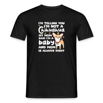 Chihuahua chien chien école chien propriétaire cadeau - T-shirt homme - noir - Devant - AI Model Male 178 light (178cm)
