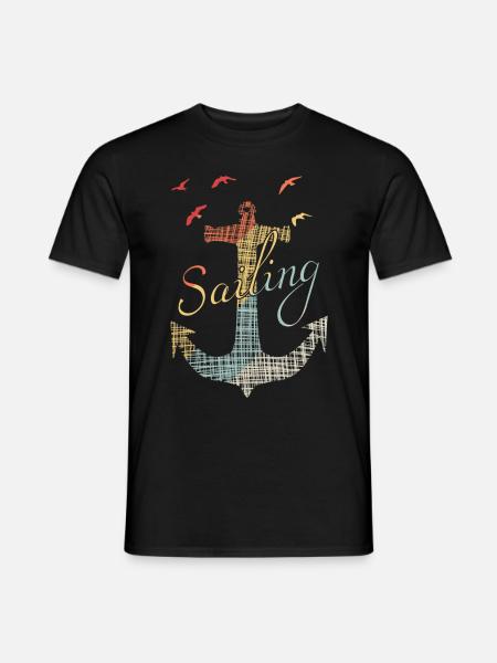 Sailing - Männer T-Shirt - Schwarz