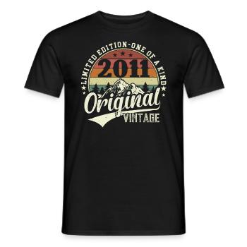 Anniversaire légendaire de 2011 - T-shirt homme - noir - Devant - AI Model Male 178 light (178cm)