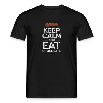 Chocolate - Men's T-Shirt - black - Front - AI Model Male 178 light (178cm)